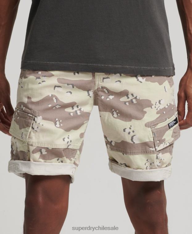 hombres Superdry caqui shorts cargo básicos 2R68Z353