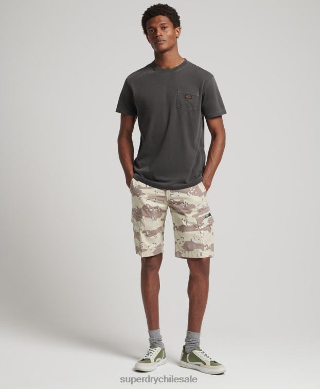 hombres Superdry caqui shorts cargo básicos 2R68Z353