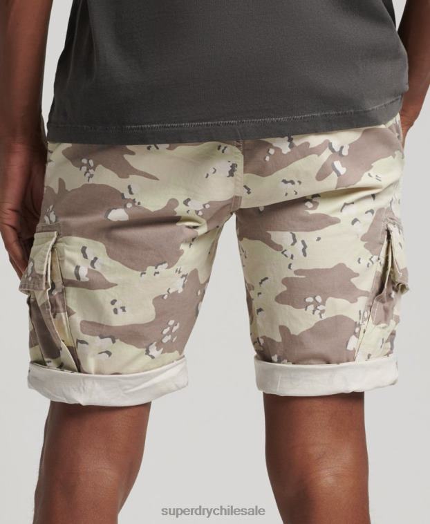 hombres Superdry caqui shorts cargo básicos 2R68Z353