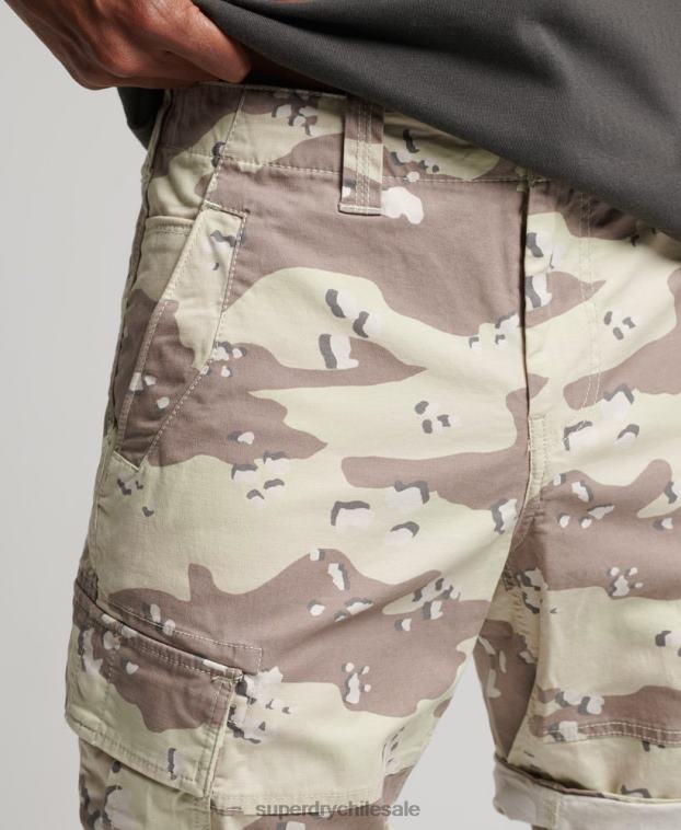 hombres Superdry caqui shorts cargo básicos 2R68Z353