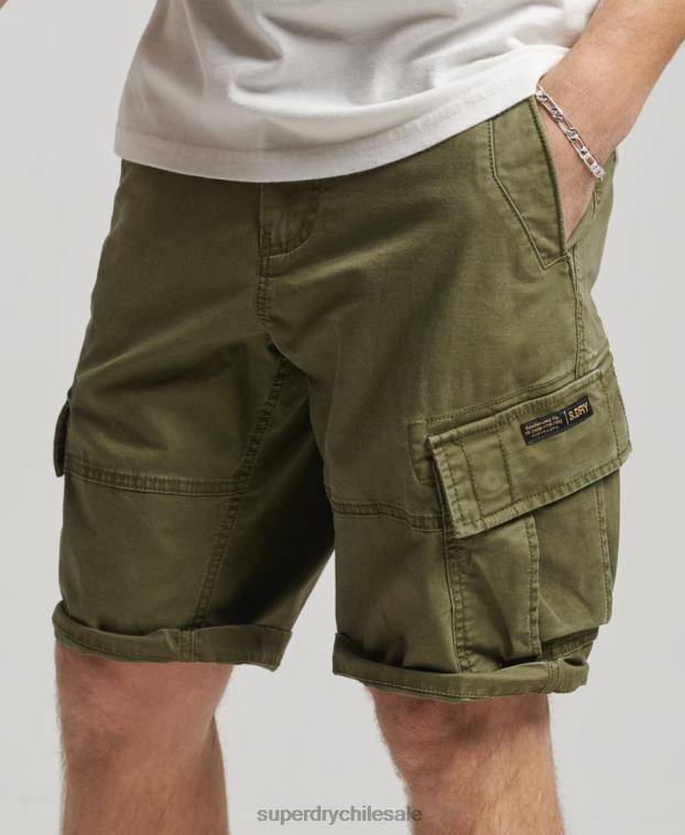 hombres Superdry caqui shorts cargo con núcleo de algodón orgánico 2R68Z246