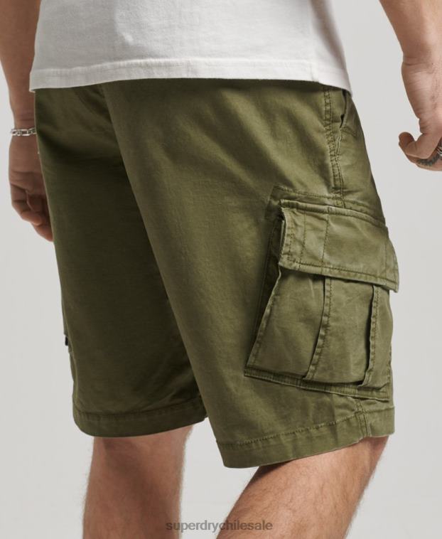 hombres Superdry caqui shorts cargo con núcleo de algodón orgánico 2R68Z246