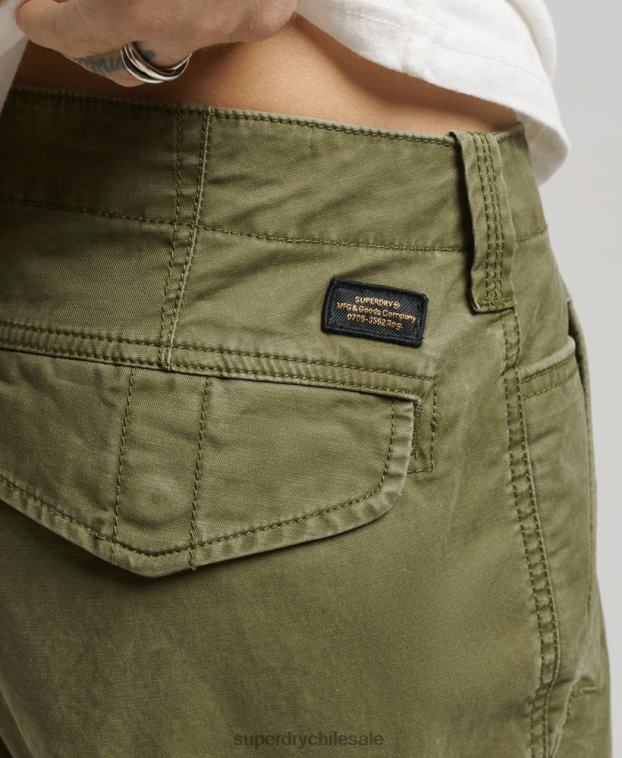 hombres Superdry caqui shorts cargo con núcleo de algodón orgánico 2R68Z246