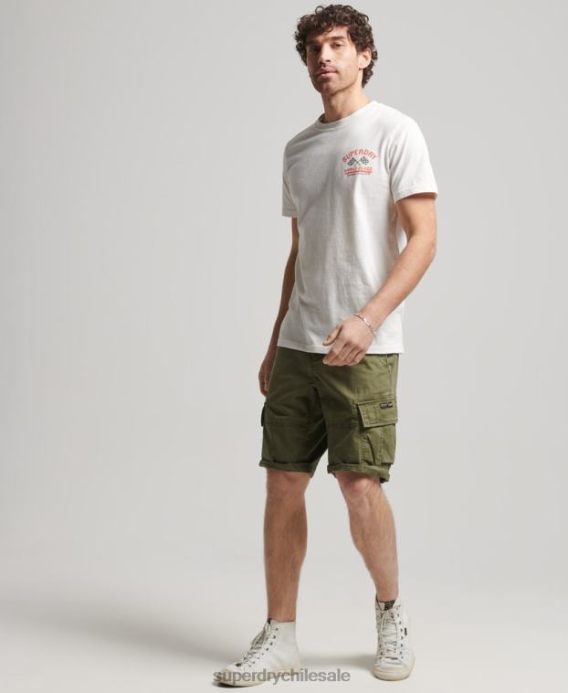 hombres Superdry caqui shorts cargo con núcleo de algodón orgánico 2R68Z246