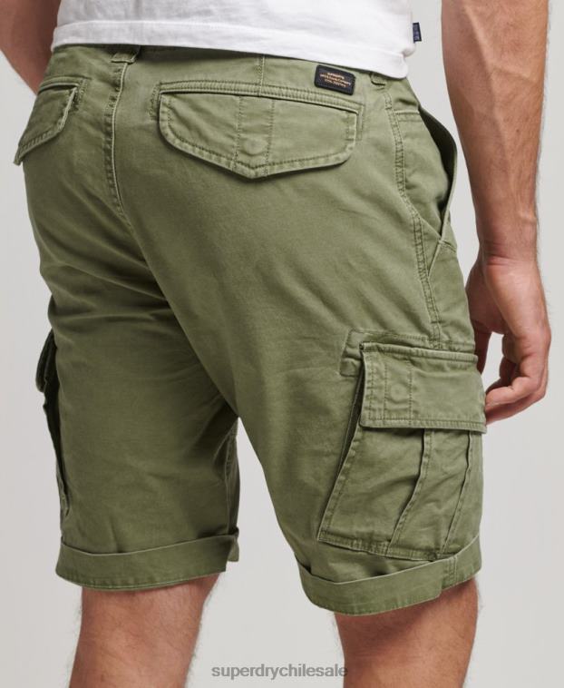 hombres Superdry caqui shorts cargo con núcleo de algodón orgánico 2R68Z267