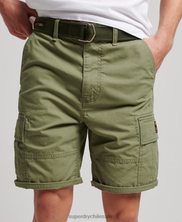 hombres Superdry caqui shorts cargo pesados ​​de algodón orgánico 2R68Z263