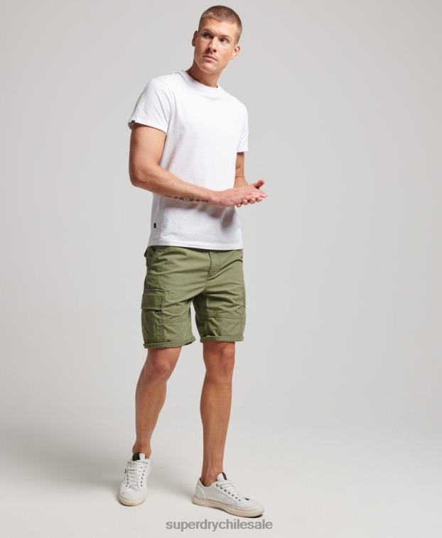 hombres Superdry caqui shorts cargo pesados ​​de algodón orgánico 2R68Z263
