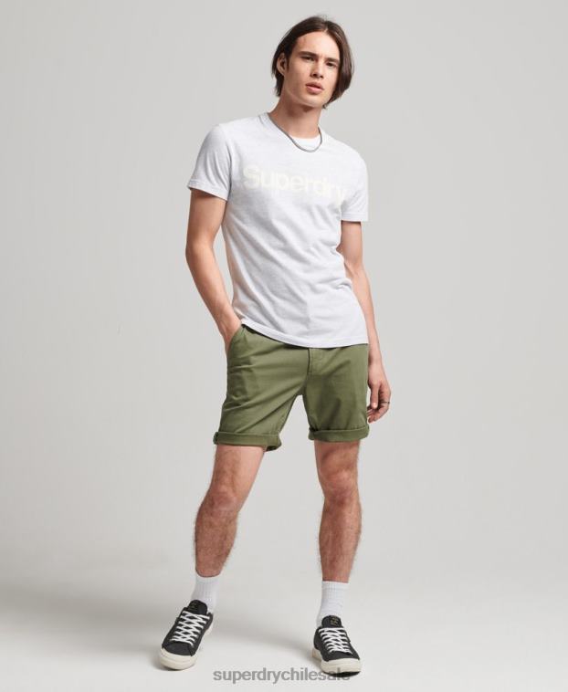 hombres Superdry caqui shorts chinos de oficial vintage 2R68Z312