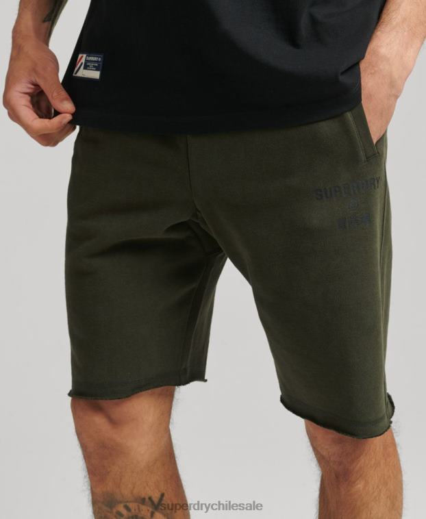 hombres Superdry caqui shorts deportivos code core 2R68Z359