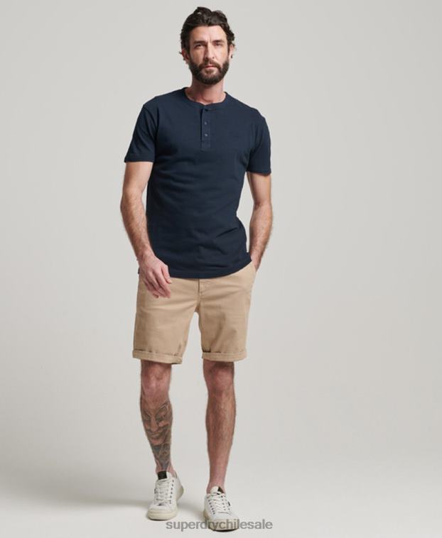 hombres Superdry crema shorts chinos de oficial 2R68Z35