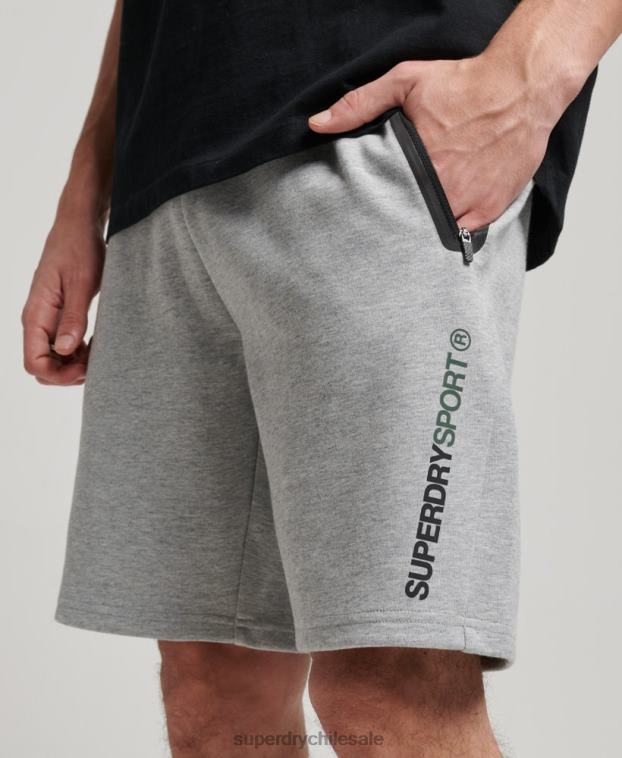 hombres Superdry gris pantalones cortos gymtech 2R68Z283