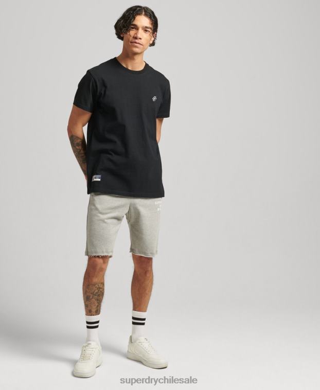 hombres Superdry gris shorts deportivos code core 2R68Z378