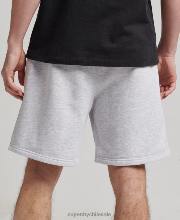 hombres Superdry gris shorts deportivos con aplique de código 2R68Z374