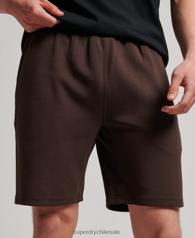 hombres Superdry marrón pantalones cortos tecnológicos 2R68Z301
