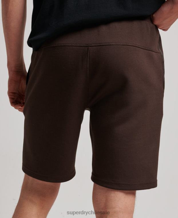 hombres Superdry marrón pantalones cortos tecnológicos 2R68Z301
