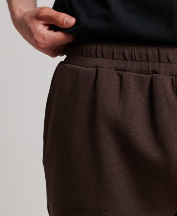 hombres Superdry marrón pantalones cortos tecnológicos 2R68Z301