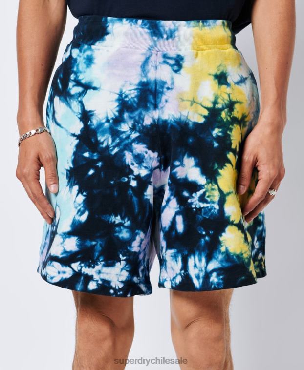 hombres Superdry multi shorts deportivos con diseño tie-dye 2R68Z337