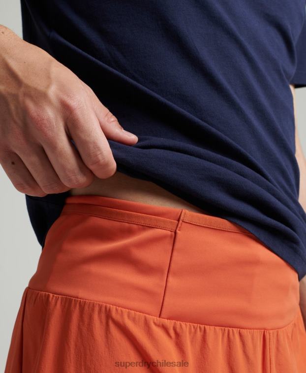 hombres Superdry naranja correr pantalones cortos de primera calidad 2R68Z5359