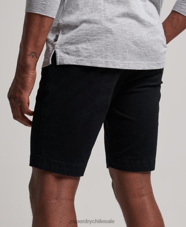 hombres Superdry negro bermudas chinas core 2R68Z255