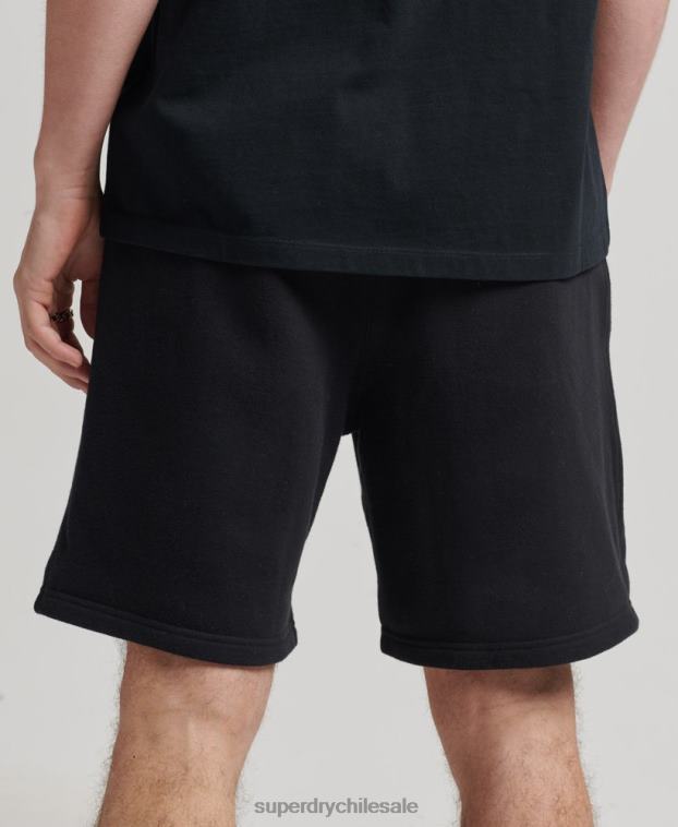 hombres Superdry negro code shorts deportivos clásicos 2R68Z372