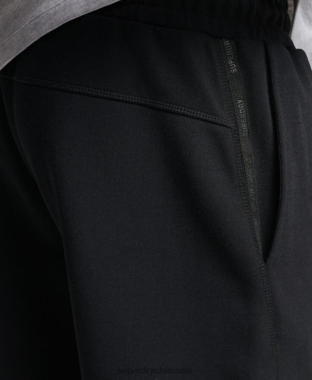 hombres Superdry negro pantalones cortos de tecnología de código 2R68Z313