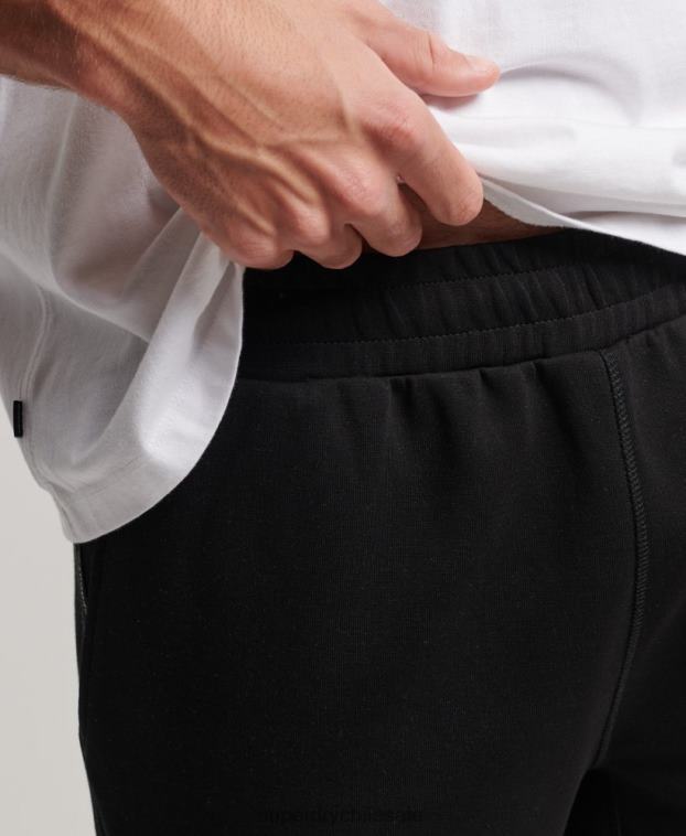 hombres Superdry negro pantalones cortos tecnológicos 2R68Z287