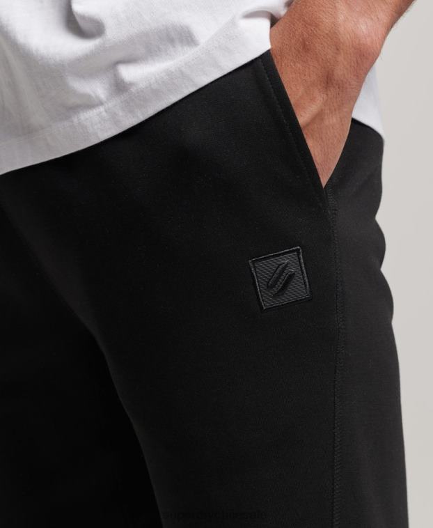 hombres Superdry negro pantalones cortos tecnológicos 2R68Z287