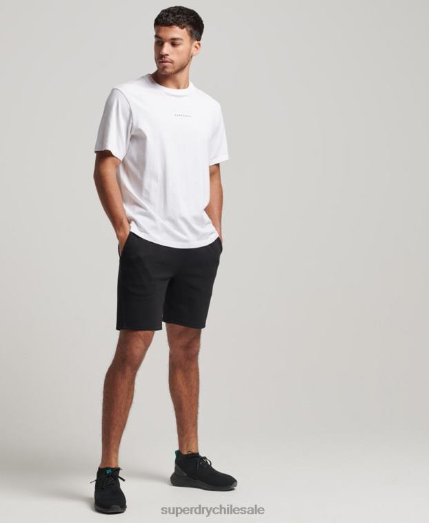 hombres Superdry negro pantalones cortos tecnológicos 2R68Z287