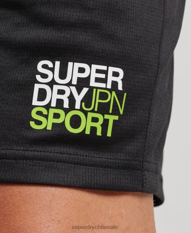 hombres Superdry negro shorts holgados básicos 2R68Z1411