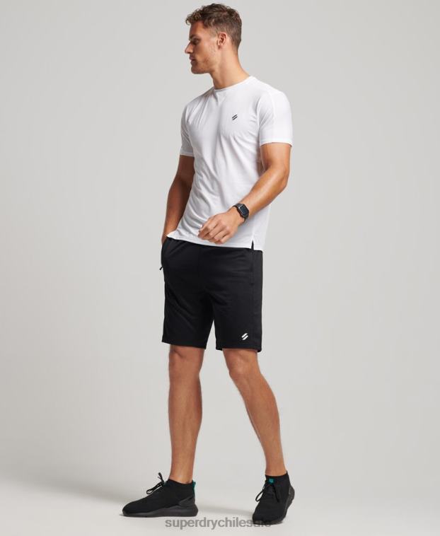 hombres Superdry negro shorts holgados básicos 2R68Z316