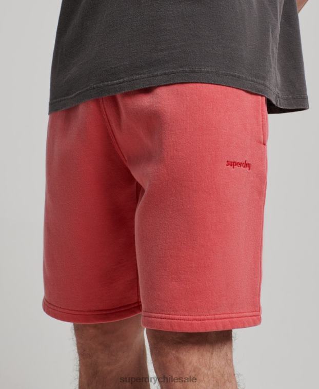 hombres Superdry rojo pantalones cortos de marca vintage 2R68Z302