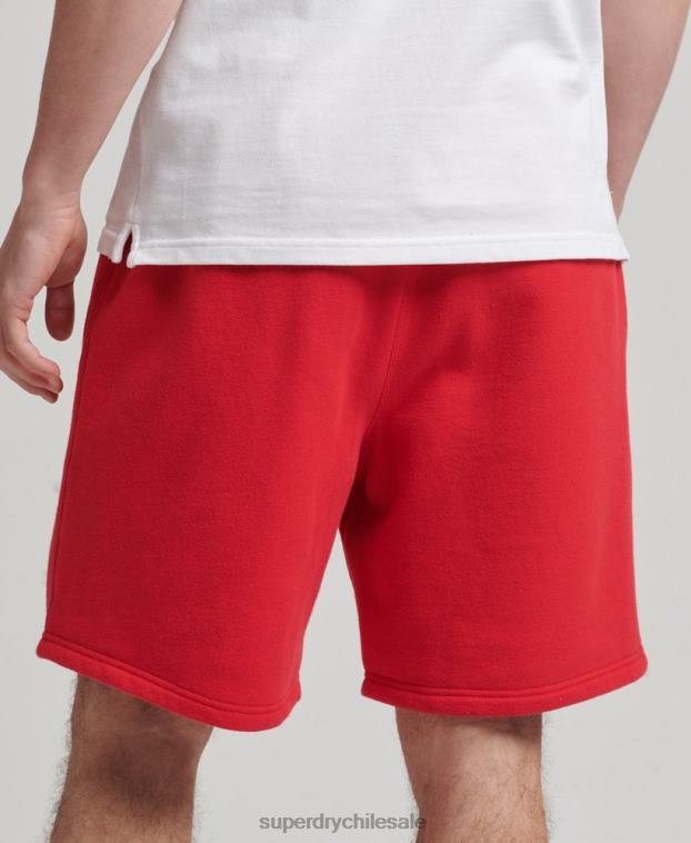 hombres Superdry rojo shorts deportivos con aplique de código 2R68Z366