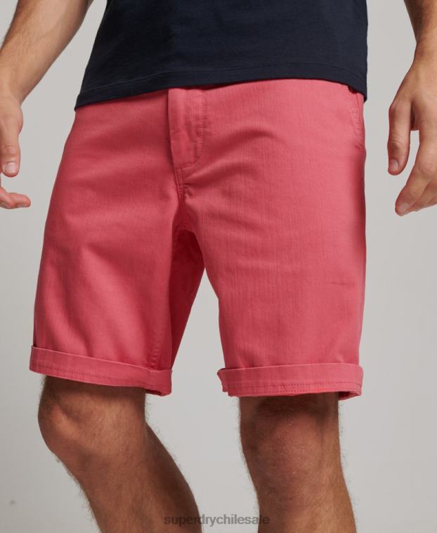 hombres Superdry rosa shorts chinos de oficial 2R68Z71