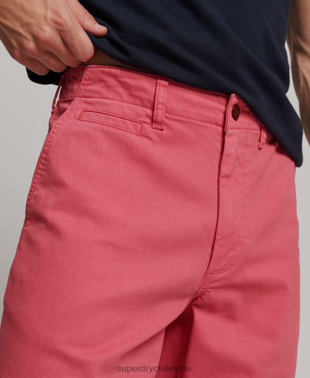 hombres Superdry rosa shorts chinos de oficial 2R68Z71