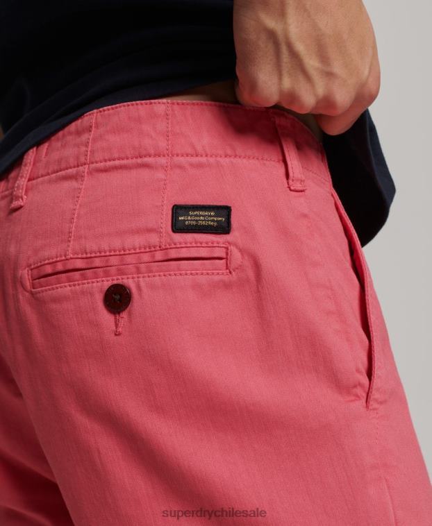 hombres Superdry rosa shorts chinos de oficial 2R68Z71
