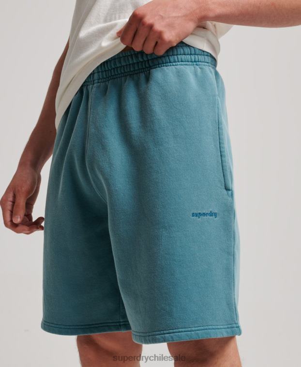 hombres Superdry turquesa pantalones cortos de marca vintage 2R68Z281