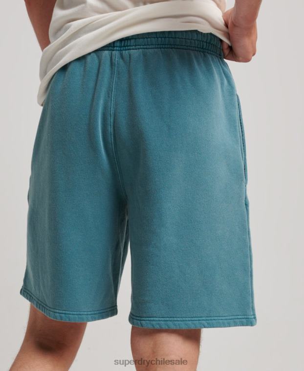 hombres Superdry turquesa pantalones cortos de marca vintage 2R68Z281
