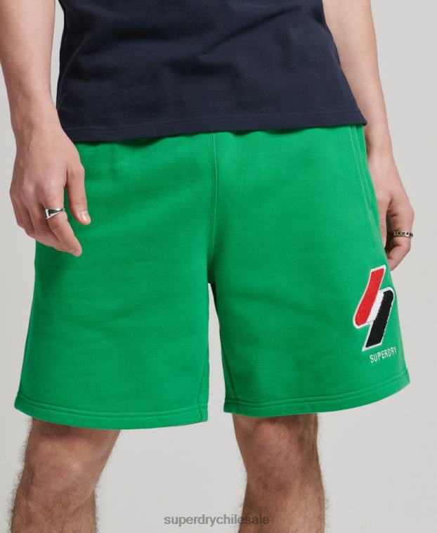 hombres Superdry verde code shorts deportivos clásicos 2R68Z340