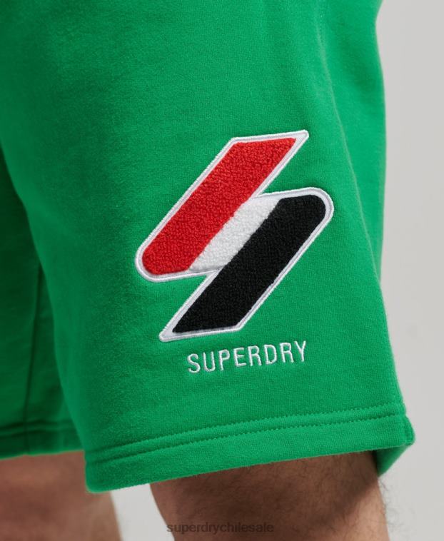 hombres Superdry verde code shorts deportivos clásicos 2R68Z340