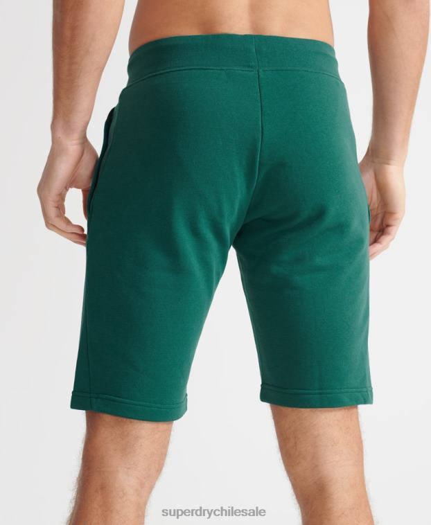 hombres Superdry verde pantalones cortos deportivos de entrenamiento 2R68Z371