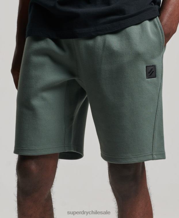 hombres Superdry verde pantalones cortos tecnológicos 2R68Z345