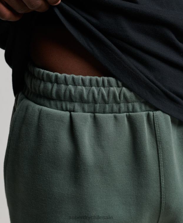 hombres Superdry verde pantalones cortos tecnológicos 2R68Z345
