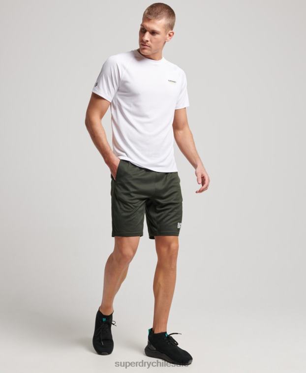 hombres Superdry verde shorts holgados básicos 2R68Z1404