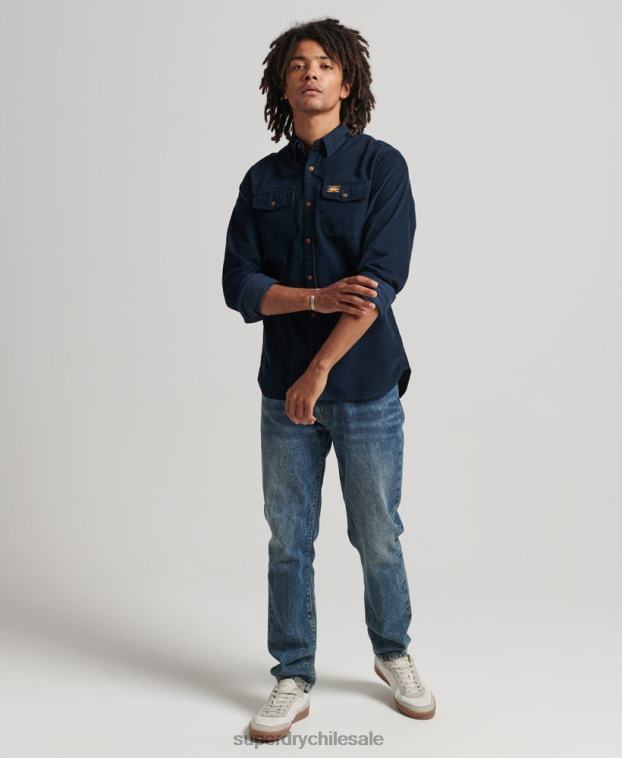 hombres Superdry Armada camisa de pana trailsman 2R68Z229