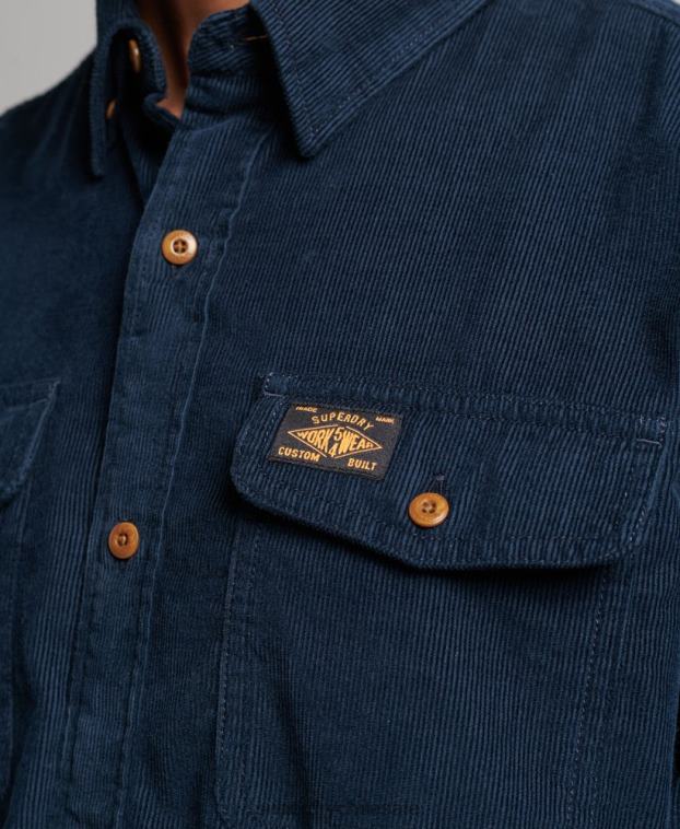 hombres Superdry Armada camisa de pana trailsman 2R68Z229
