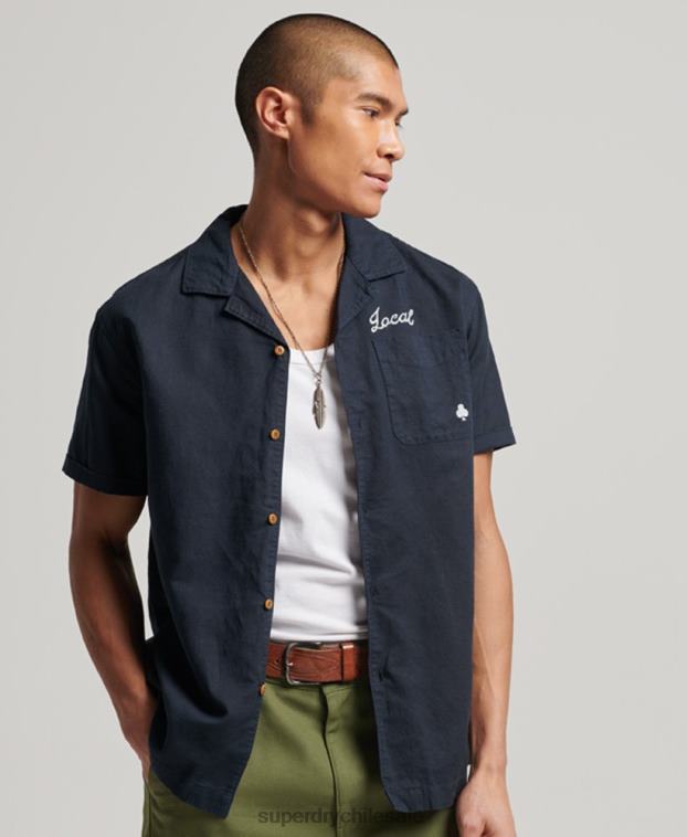 hombres Superdry Armada playera manga corta resort 2R68Z135