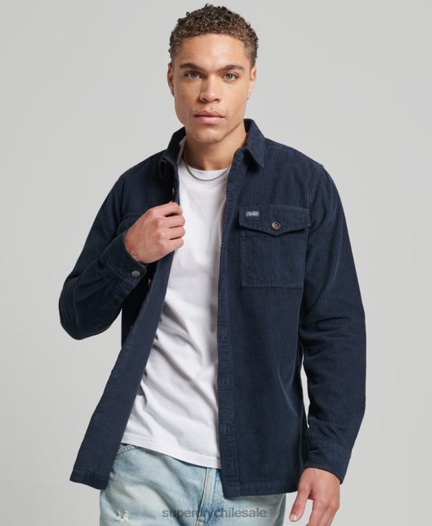 hombres Superdry Armada sobrecamisa de pana vintage 2R68Z182