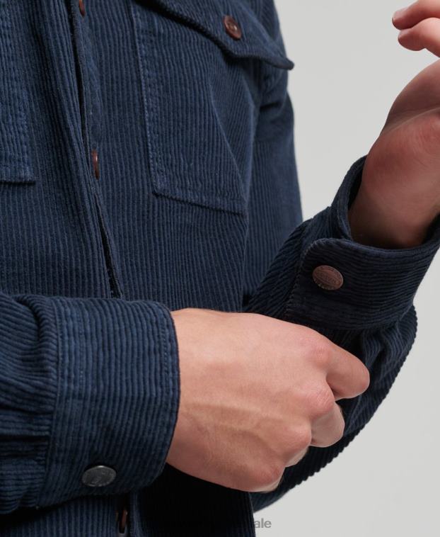 hombres Superdry Armada sobrecamisa de pana vintage 2R68Z182