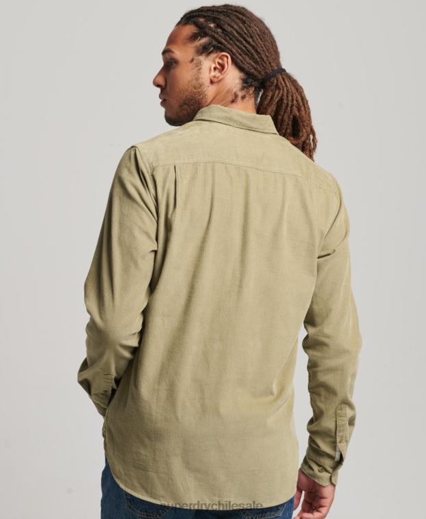 hombres Superdry broncearse camisa de pana trailsman 2R68Z234
