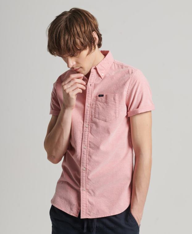 hombres Superdry rojo camisa de manga corta 2R68Z131